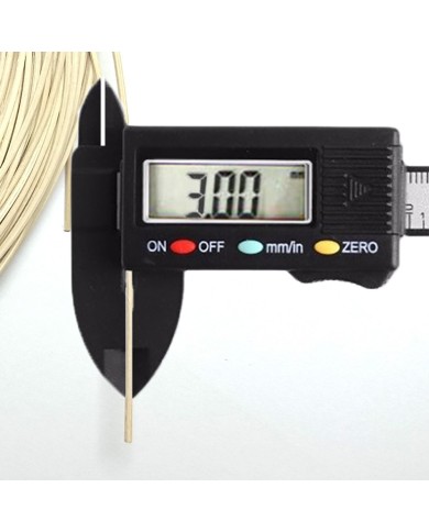 Rattan Doğal Bambu Çubuk 12,5 KG - 3mm Örgü Rattan İp