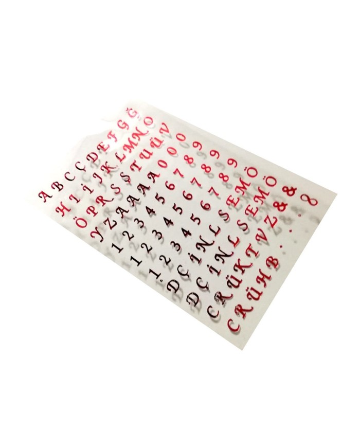 Epoksi Asetat Harf - 5'li Karışı Set