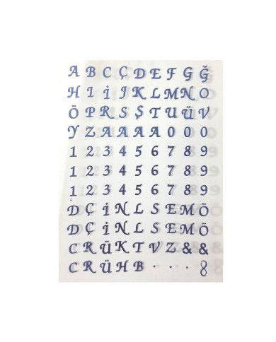 Epoksi Asetat Harf - 5'li Karışı Set