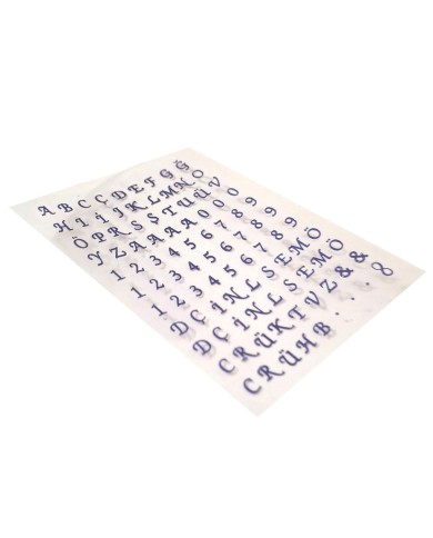 Epoksi Asetat Harf - 5'li Karışı Set