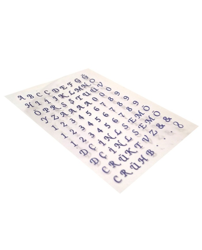 Epoksi Asetat Harf - 5'li Karışı Set