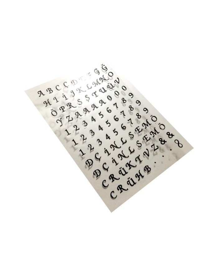 Epoksi Asetat Harf - 5'li Karışı Set