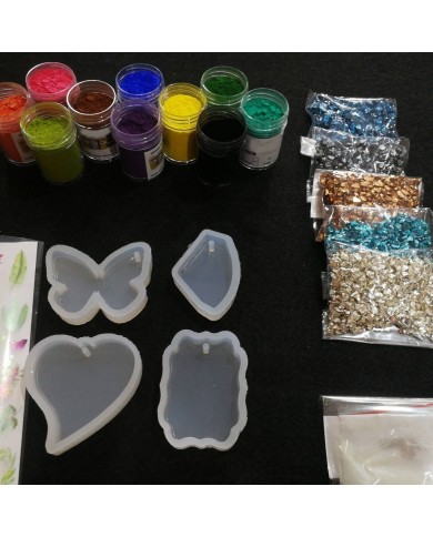 Anahtarlık ve Takı Reçine Epoksi Seti - Boya Seçmeli - A05