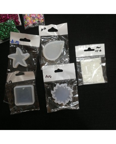 Anahtarlık ve Takı Reçine Epoksi Seti - Boya Seçmeli - A08