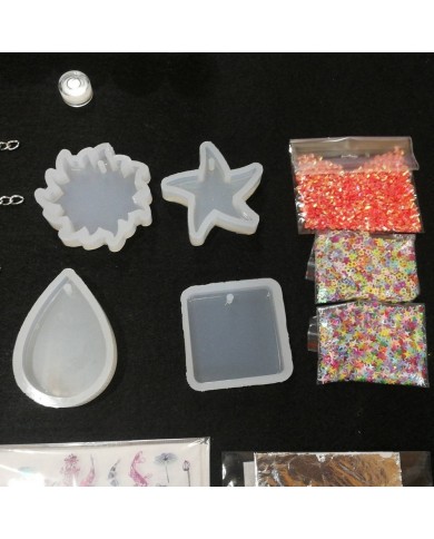 Anahtarlık ve Takı Reçine Epoksi Seti - Boya Seçmeli - A08