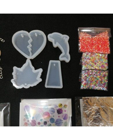 Anahtarlık ve Takı Reçine Epoksi Seti - Boya Seçmeli - A09