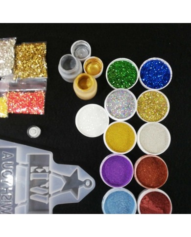 Yılbaşı Süsleme Reçine Epoksi Seti - Boya Seçmeli - A128