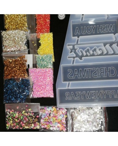 Yılbaşı Süsleme Reçine Epoksi Seti - Boya Seçmeli - A128