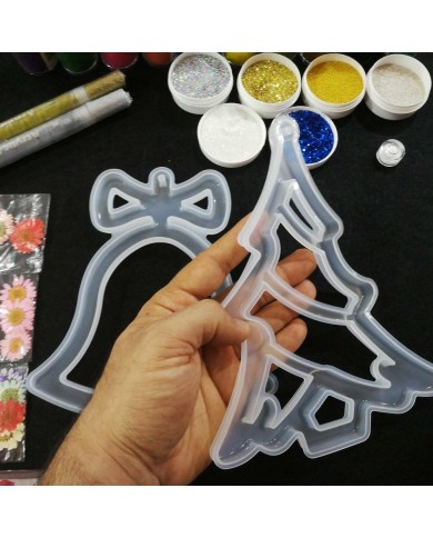 Yılbaşı Süsleme Reçine Epoksi Seti - Boya Seçmeli - A131