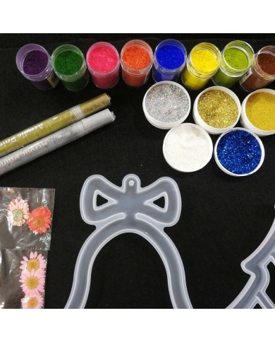 Yılbaşı Süsleme Reçine Epoksi Seti - Boya Seçmeli - A131