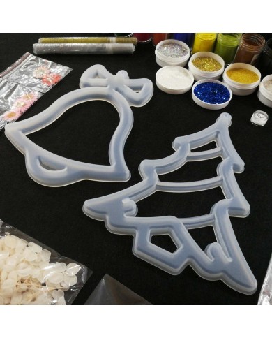 Yılbaşı Süsleme Reçine Epoksi Seti - Boya Seçmeli - A131