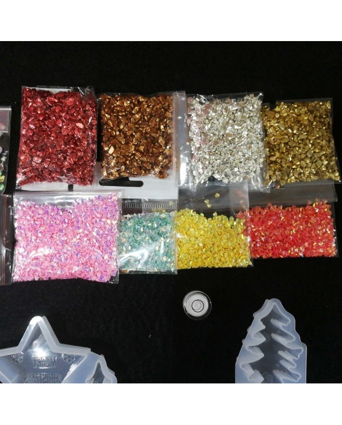 Yılbaşı Merry Chrıstmas Reçine Epoksi Seti - Boya Seçmeli - A132