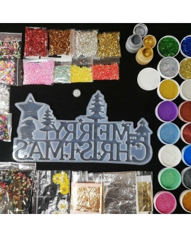 Yılbaşı Merry Chrıstmas Reçine Epoksi Seti - Boya Seçmeli - A132
