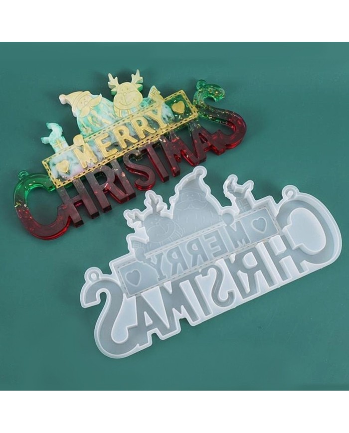 Yılbaşı Merry Chrıstmas Reçine Epoksi Seti - Boya Seçmeli - A132