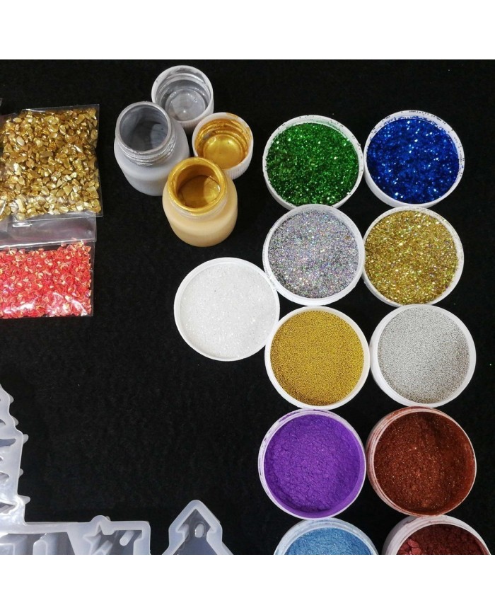 Yılbaşı Merry Chrıstmas Reçine Epoksi Seti - Boya Seçmeli - A132