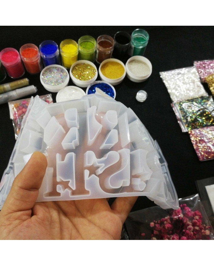 Yılbaşı Merry Chrıstmas Reçine Epoksi Seti - Boya Seçmeli - A133