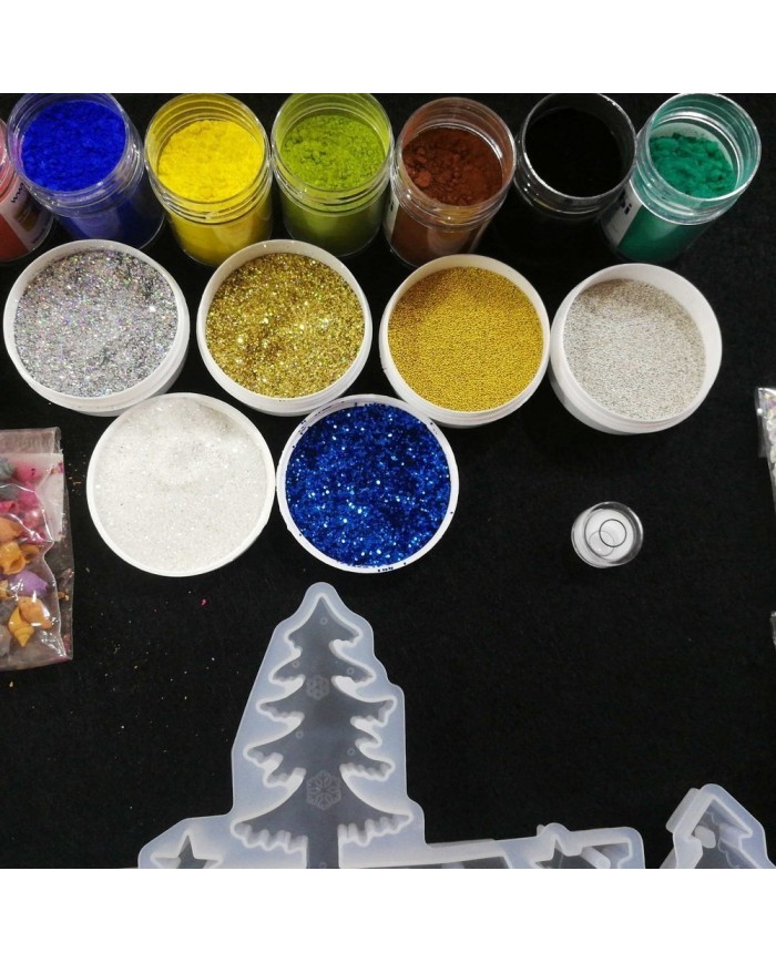 Yılbaşı Merry Chrıstmas Reçine Epoksi Seti - Boya Seçmeli - A133