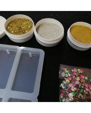 Dörtlü Dikdörtgen Magnet Kalıbı Reçine Epoksi Seti - A48