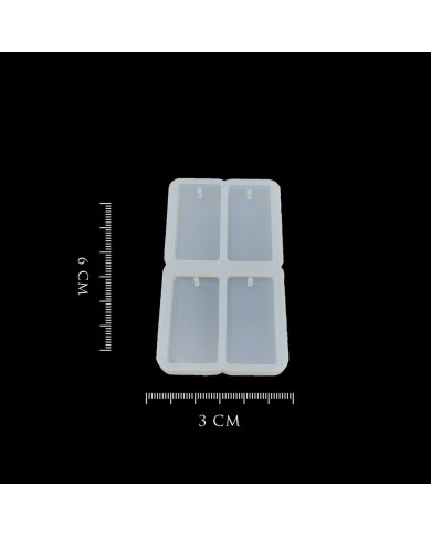 Dörtlü Dikdörtgen Magnet Kalıbı Reçine Epoksi Seti - A48