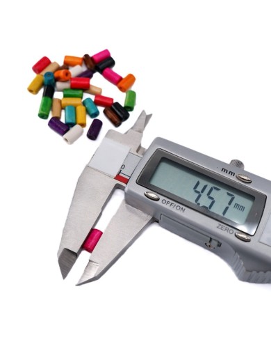 Ahşap Silindir Boncuk - 50 Gram