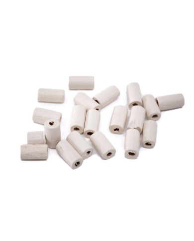 Ahşap Silindir Boncuk - 50 Gram