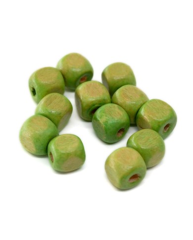 Ahşap Küp Boncuk - 50 Gram