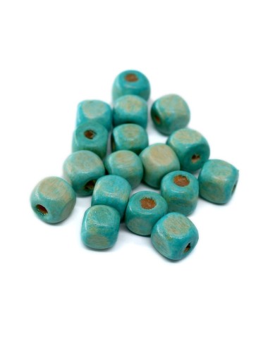 Ahşap Küp Boncuk - 50 Gram