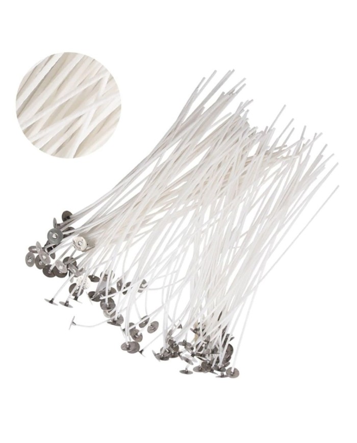 Mum Fitili Hazır Kopçalı -12 Cm - 25 Adet