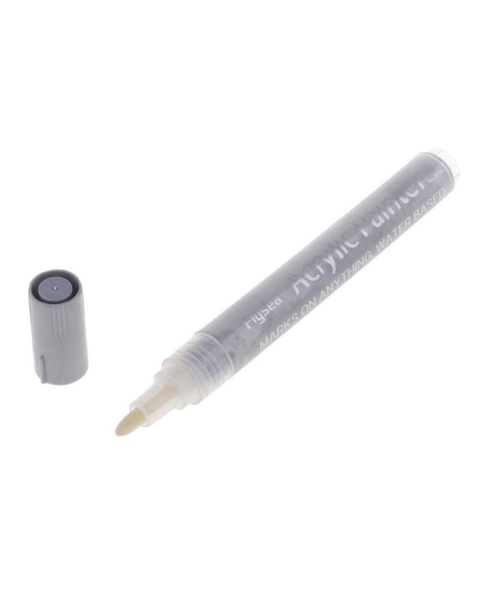 Flysea Akrilik Marker Kalem - Su Bazlı - Gümüş