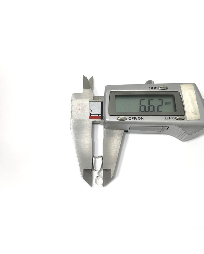 Reçine Epoksi Takı Kıskacı - Gümüş - 6.5 mm - 100 Adet