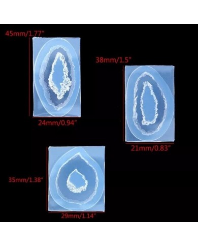Reçine Kolye Küpe Silikon Epoks Reçine Kalıp Kolye - Kod:117 Reçine Kolye Küpe Silikon Epoks Reçine Kalıp Kolye - Kod:117