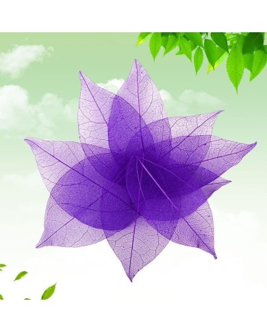 3 Adet Kumaş Yaprak - Lila 3 Adet Kumaş Yaprak - Lila