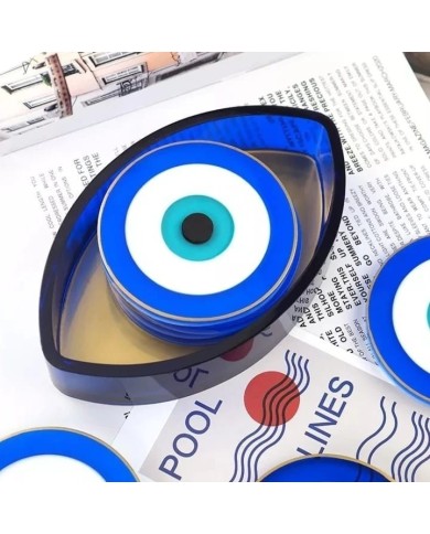 Bardak Altı Nazar Değmesin Muhabbete Epoksi Reçine Silikon Kalıp-Kod:1010-B