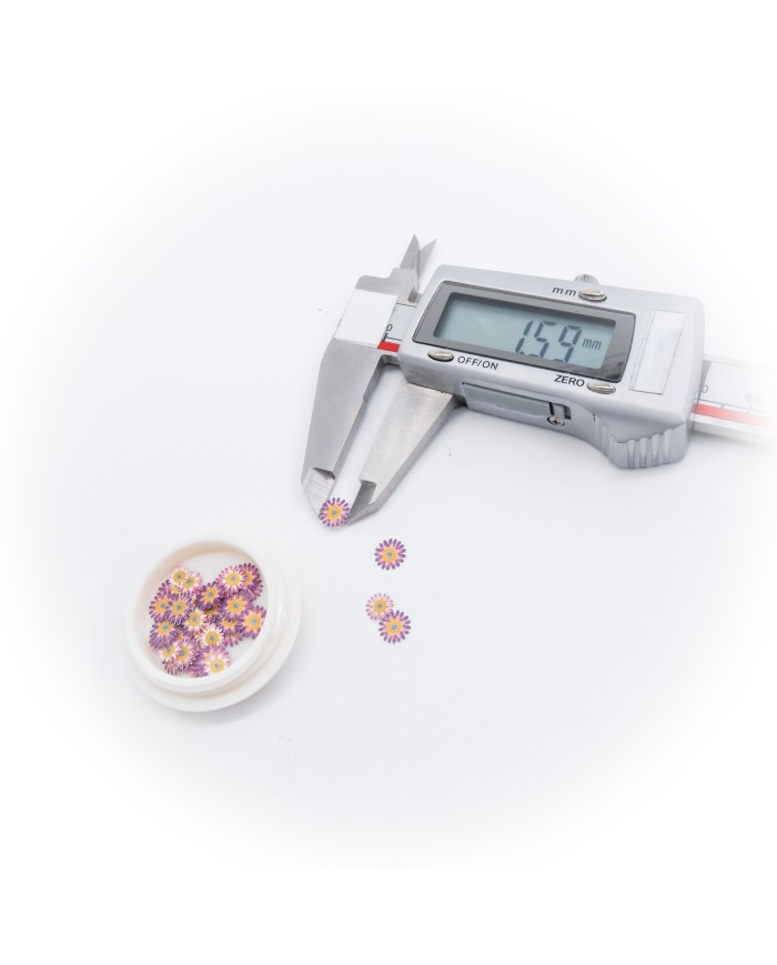 5D Çiçek Menekşe Renklerinde