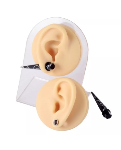 Silikon Kulak Ten Renk Sol 1 Adet - Takı ve Bijuteri Küpe Mankeni