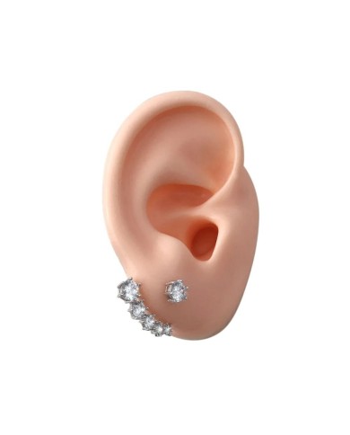 Silikon Kulak Ten Renk Sağ 1 Adet - Takı ve Bijuteri Küpe Mankeni