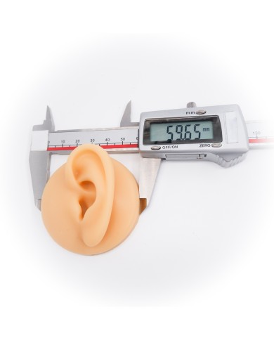 Silikon Kulak Ten Renk Sol- Sağ 1 Takım - Takı ve Bijuteri Küpe Mankeni