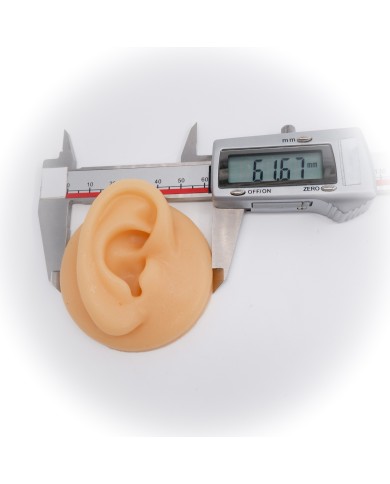 Silikon Kulak Ten Renk Sol- Sağ 1 Takım - Takı ve Bijuteri Küpe Mankeni