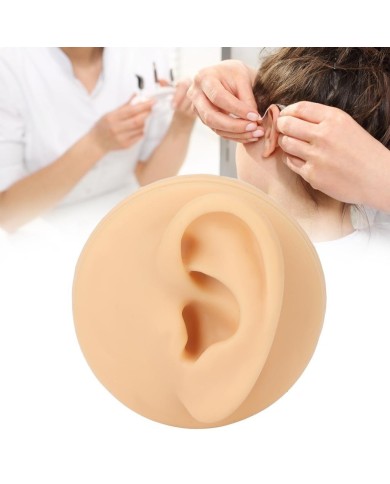 Silikon Kulak Ten Renk Sol- Sağ 1 Takım - Takı ve Bijuteri Küpe Mankeni