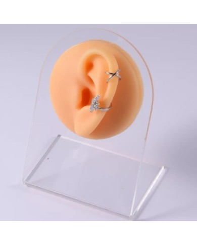 Silikon Kulak Ten Renk Sol- Sağ 1 Takım - Takı ve Bijuteri Küpe Mankeni