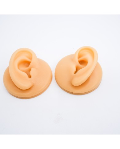Silikon Kulak Ten Renk Sol- Sağ 10 Takım - Takı ve Bijuteri Küpe Mankeni