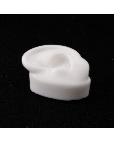 Silikon Kulak Sağ 25 Adet Beyaz - Takı ve Bijuteri Küpe Mankeni