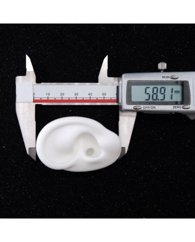 Silikon Kulak Sağ 25 Adet Beyaz - Takı ve Bijuteri Küpe Mankeni