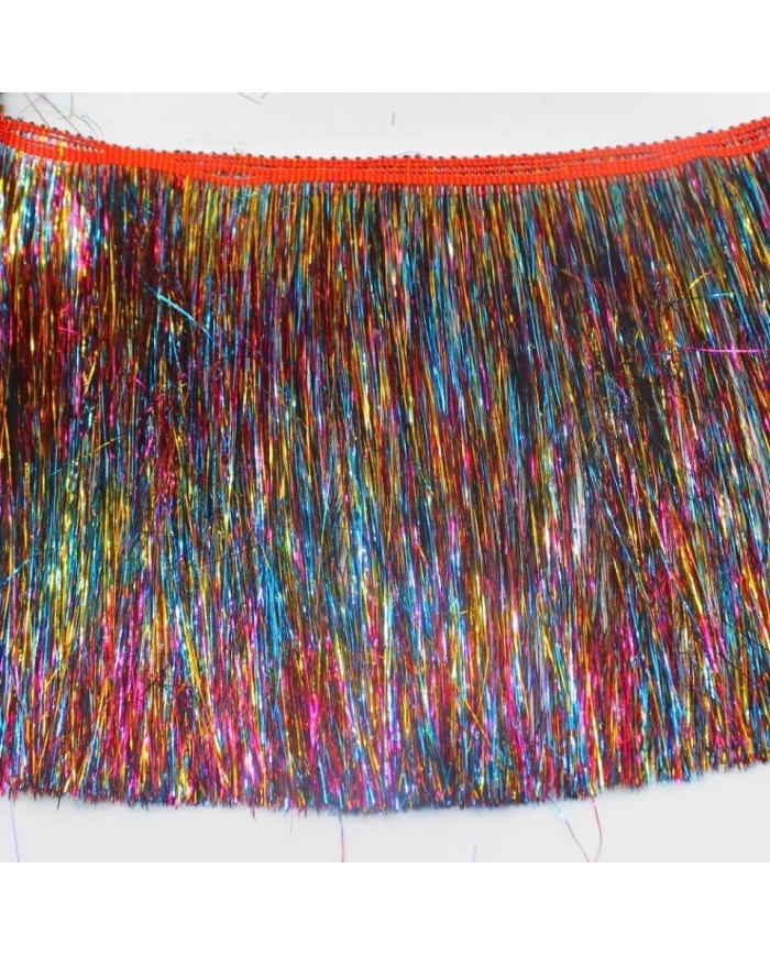 Mix Renk Simli İp Saçak - 10 Metre