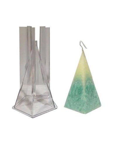 Beşgen Piramit Mika Mum Kalıbı