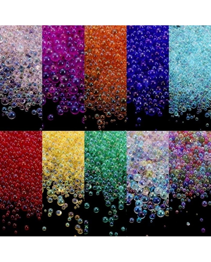 Yeşil Uçan Baloncuk Cam Boncuk Deliksiz 10 Gr