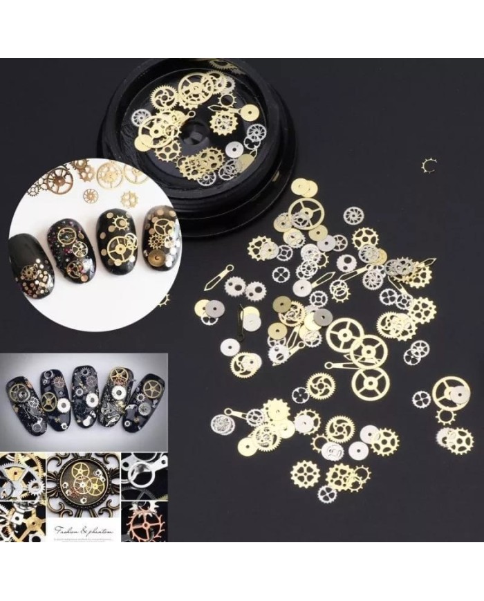 Mekanizma Metal Pul Epoksi Ve Tırnak Süsleme