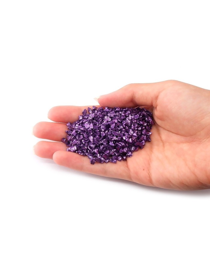 Büyük Cam Kırığı - 50 gr  Mor
