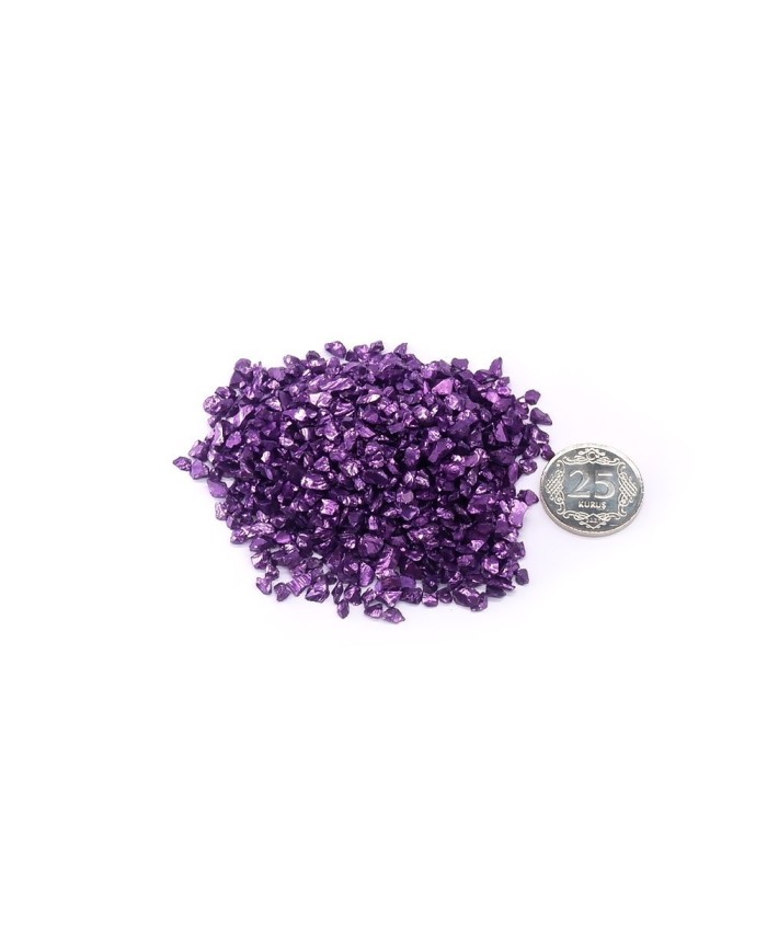 Büyük Cam Kırığı - 50 gr  Mor