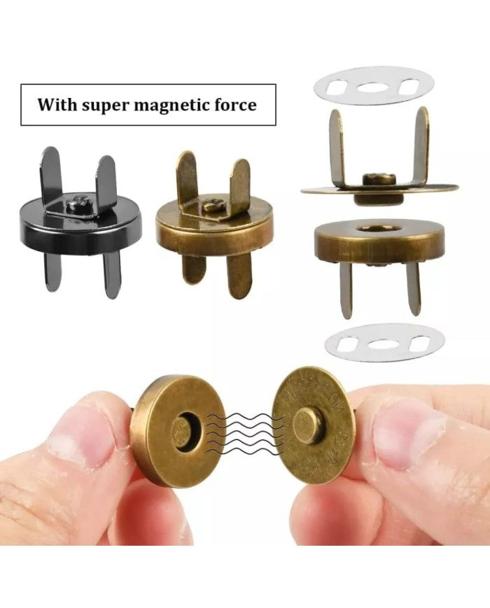 Mıknatıslı Çıt Çıt Gold-Nikel 1 Adet